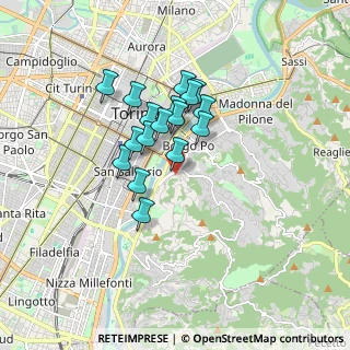 Mappa Viale Giacomo Curreno, 10133 Torino TO, Italia (1.29765)