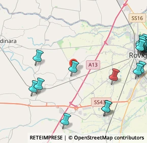 Mappa Via Antonio Vivaldi, 45023 Costa di Rovigo RO, Italia (6.179)