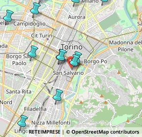 Mappa Via Giuseppe Baretti, 10125 Torino TO, Italia (2.46333)