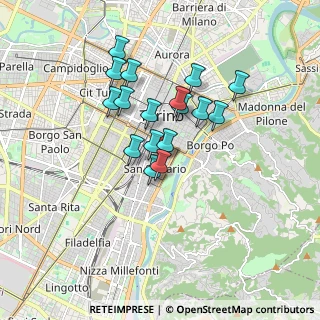 Mappa Via Giuseppe Baretti, 10125 Torino TO, Italia (1.39588)