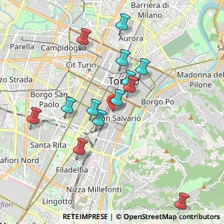 Mappa Via Nizza, 10125 Torino TO, Italia (1.88923)