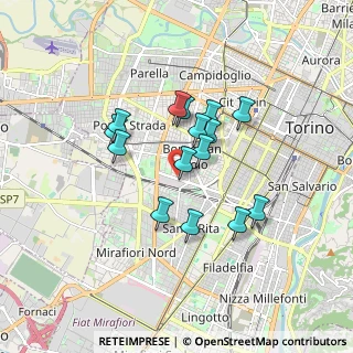 Mappa Corso Carlo e Nello Rosselli, 10141 Torino TO, Italia (1.35933)