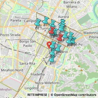 Mappa Via Governolo, 10128 Torino TO, Italia (1.447)