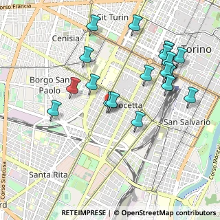 Mappa Via Vespucci, 10129 Torino TO, Italia (1.0595)