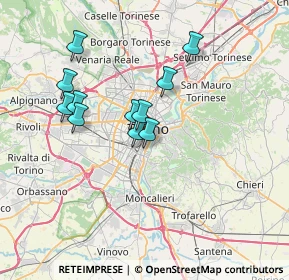 Mappa 10125 Torino TO, Italia (6.04909)