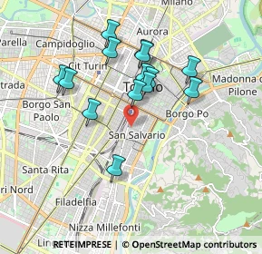 Mappa 10125 Torino TO, Italia (1.64286)