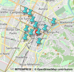 Mappa 10125 Torino TO, Italia (1.29182)