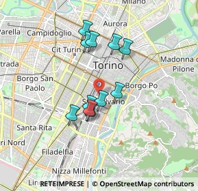 Mappa 10125 Torino TO, Italia (1.40182)