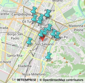 Mappa 10125 Torino TO, Italia (1.43077)