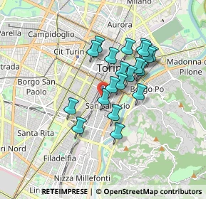 Mappa 10125 Torino TO, Italia (1.3645)