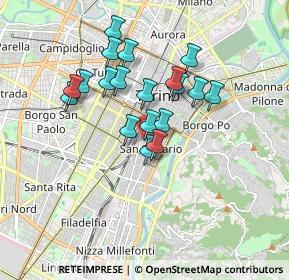 Mappa 10125 Torino TO, Italia (1.44842)