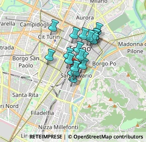 Mappa 10125 Torino TO, Italia (1.1015)