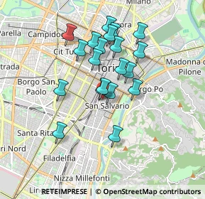 Mappa 10125 Torino TO, Italia (1.527)