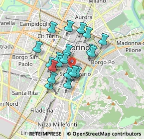 Mappa 10125 Torino TO, Italia (1.287)