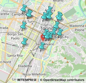 Mappa 10125 Torino TO, Italia (1.68056)