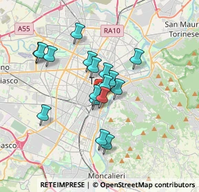 Mappa 10125 Torino TO, Italia (2.81294)
