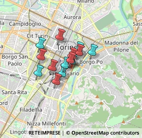 Mappa Via Giuseppe Baretti, 10100 Torino TO, Italia (1.02)