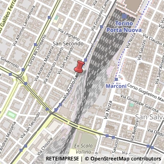 Mappa Via Paolo Sacchi,  44, 10128 Torino, Torino (Piemonte)