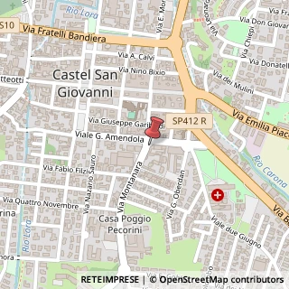 Mappa Via Montanara, 1, 29015 Castel San Giovanni, Piacenza (Emilia Romagna)