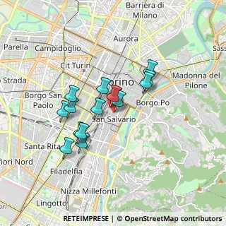 Mappa StreetVia Sant'anselmo, 10125 Torino TO, Italia (1.35733)