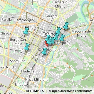 Mappa StreetVia Sant'anselmo, 10125 Torino TO, Italia (1.24545)