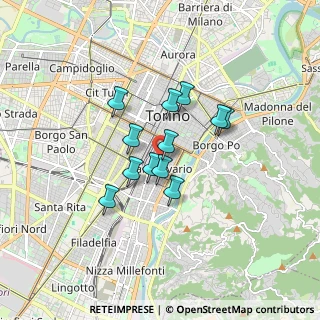 Mappa StreetVia Sant'anselmo, 10125 Torino TO, Italia (1.20667)
