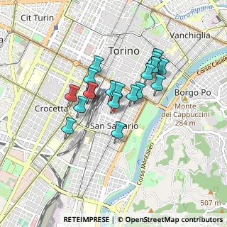 Mappa StreetVia Sant'anselmo, 10125 Torino TO, Italia (0.6795)