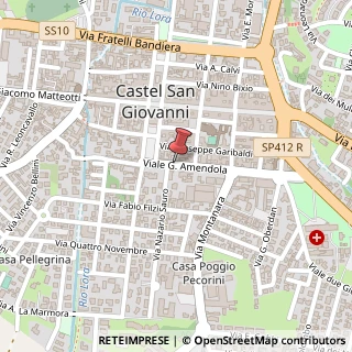 Mappa Viale Amendola, 9, 29015 Castel San Giovanni, Piacenza (Emilia Romagna)