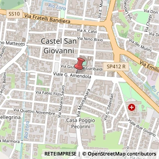 Mappa Via Giovanni Gazzotti, 9, 29015 Castel San Giovanni, Piacenza (Emilia Romagna)