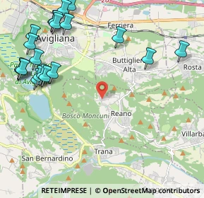 Mappa Borgata Fiori, 10090 Reano TO, Italia (2.8795)
