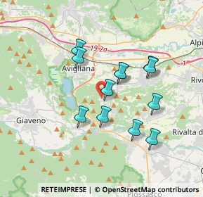 Mappa Borgata Fiori, 10090 Reano TO, Italia (3.0425)