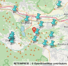 Mappa Borgata Fiori, 10090 Reano TO, Italia (4.47813)