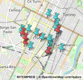 Mappa Via Vico, 10128 Torino TO, Italia (0.7545)