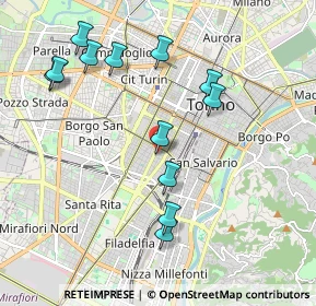 Mappa Via Vico, 10128 Torino TO, Italia (2.0775)