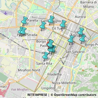 Mappa Via Rivalta, 10141 Torino TO, Italia (1.72357)