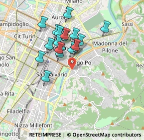 Mappa Corso Fiume, 10131 Torino TO, Italia (1.53889)