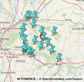 Mappa Piazza Umberto I, 14026 Piovà Massaia AT, Italia (12.8715)