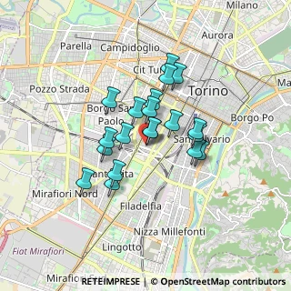 Mappa Via Condove, 10129 Torino TO, Italia (1.26)