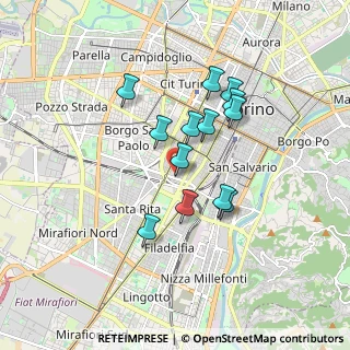 Mappa Via Condove, 10129 Torino TO, Italia (1.43308)