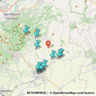 Mappa SP 122, 10020 Montaldo Torinese TO, Italia (3.7325)
