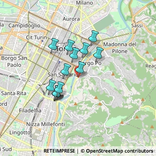 Mappa Via Milazzo, 10133 Torino TO, Italia (1.44929)