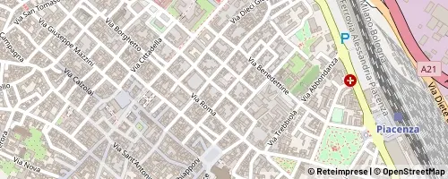 Mappa Piacenza