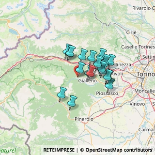 Mappa Via Valerio Martoglio, 10050 Coazze TO, Italia (9.7155)