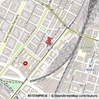Mappa Via Amerigo Vespucci, 1, 10128 Torino, Torino (Piemonte)