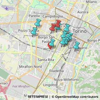 Mappa Largo Tirreno, 10141 Torino TO, Italia (1.51385)
