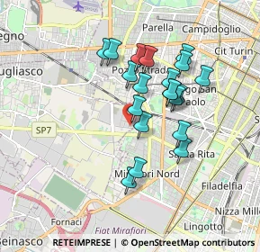 Mappa Via Battista Pininfarina, 10136 Torino TO, Italia (1.4945)