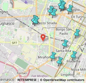 Mappa Via Battista Pininfarina, 10136 Torino TO, Italia (2.54714)