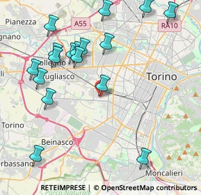 Mappa Via Battista Pininfarina, 10136 Torino TO, Italia (4.77529)