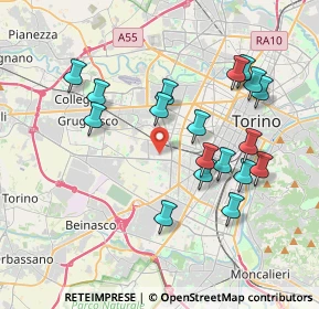 Mappa Via Battista Pininfarina, 10136 Torino TO, Italia (3.78056)