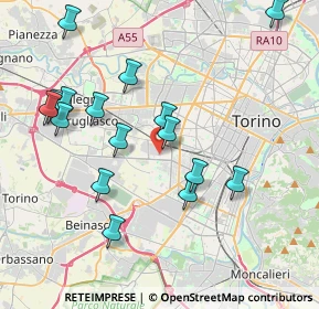 Mappa Via Battista Pininfarina, 10136 Torino TO, Italia (4.14375)